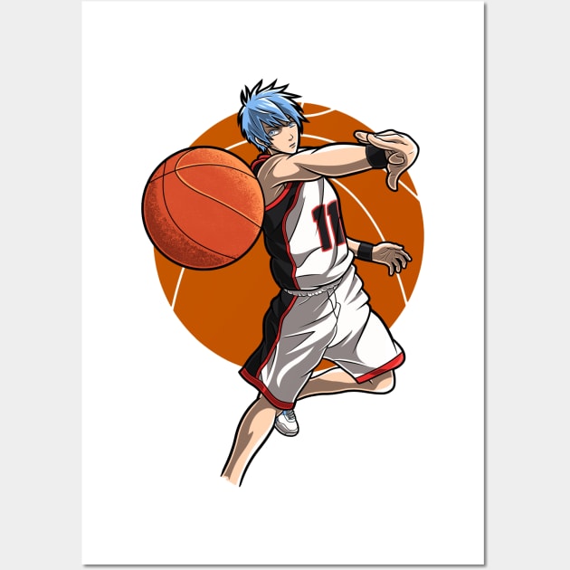 Kuroko in Action Color Wall Art by Paradox Studio